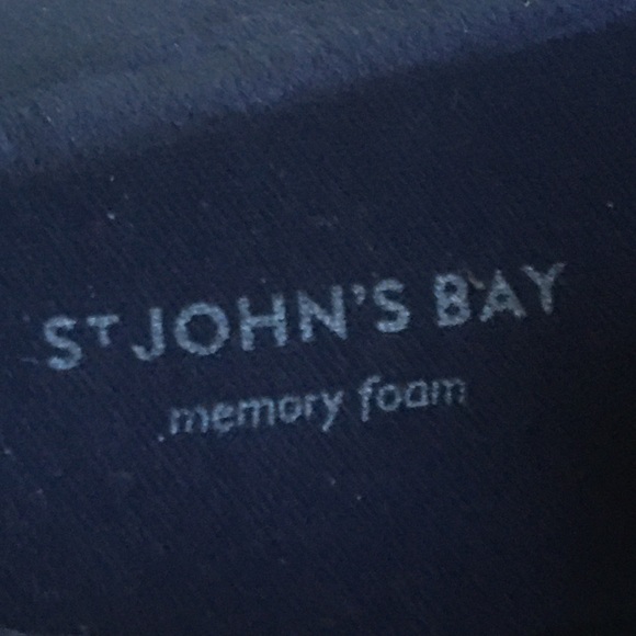 St John’s Bay Blue Suede Loafers Wedges Size 6 M - Picture 8 of 8